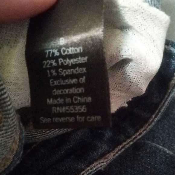 Sonoma Blue Skinny Jeans with Modern Fit And Embroidered Flowers - Picture 7 of 11